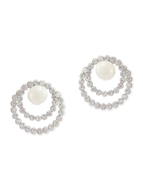 white metal alloy earring - 10649579 - Very Small Image - 1