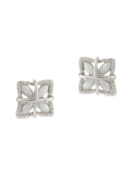 white metal alloy earring - 10649615 - Very Small Image - 1