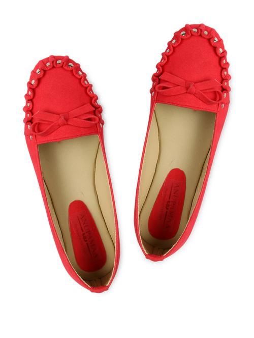 bow embellished pink moccasin inspired flats - 1065412 - Very Small Image - 1