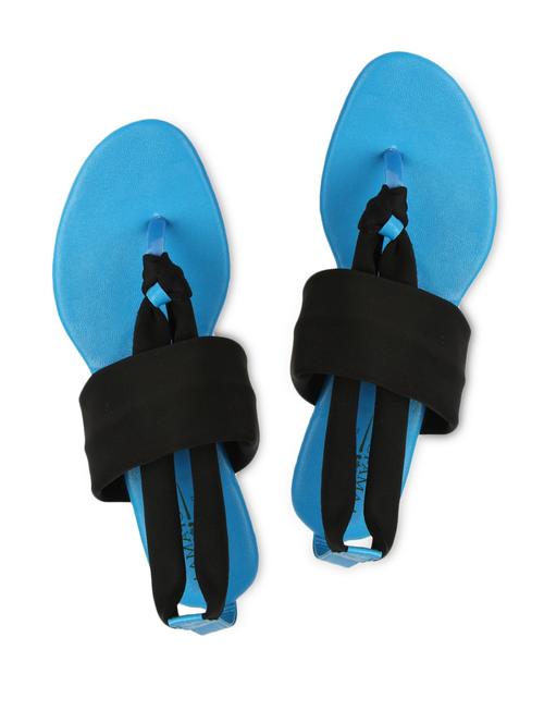 black knotted tape toe separator sandals - 1065420 - Very Small Image - 1
