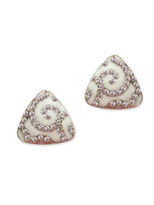 white metal alloy earring - 10655132 - Very Small Image - 1