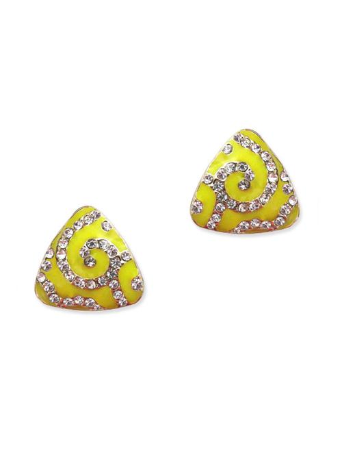 yellow metal alloy earring - 10655134 - Very Small Image - 1