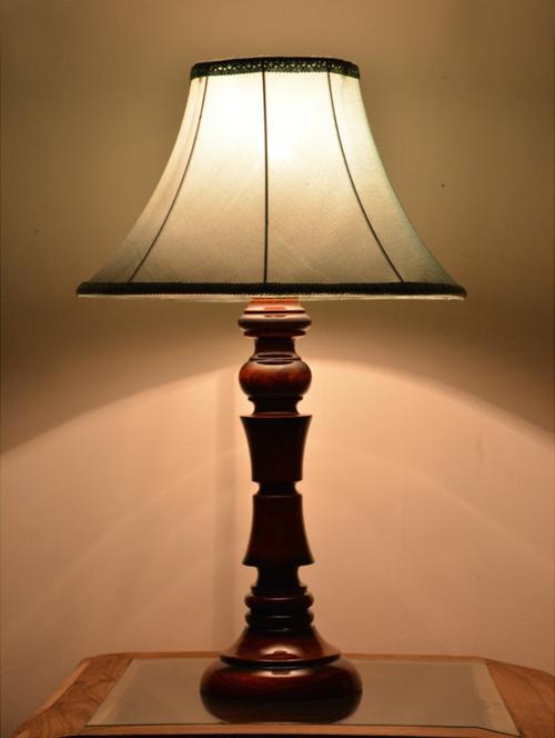 sky blue wooden table lamp - 1065616 - Very Small Image - 1