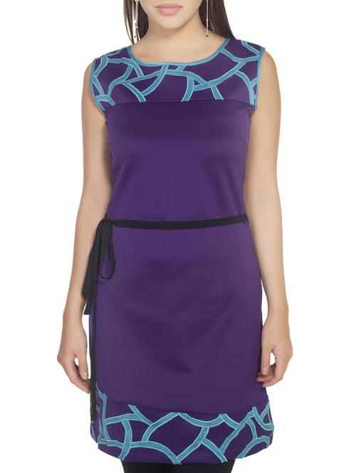 purple polyester dress - 10656206 - Very Small Image - 1