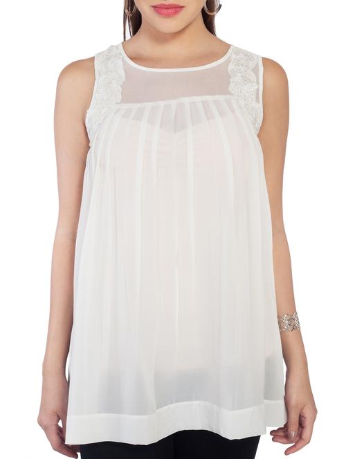 white see through embellished top - 10656295 - Very Small Image - 1