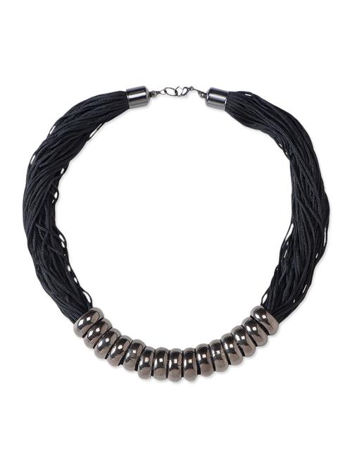 black metal alloy necklace - 10657798 - Very Small Image - 1