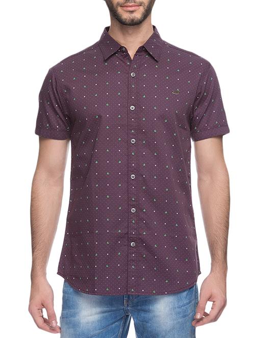 purple silk blend casual shirt - 10658782 - Very Small Image - 1