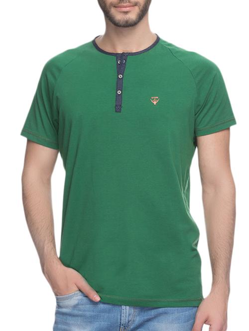 green cotton t-shirt - 10658875 - Very Small Image - 1
