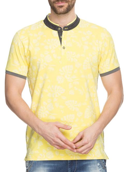 yellow cotton t-shirt - 10658917 - Very Small Image - 1