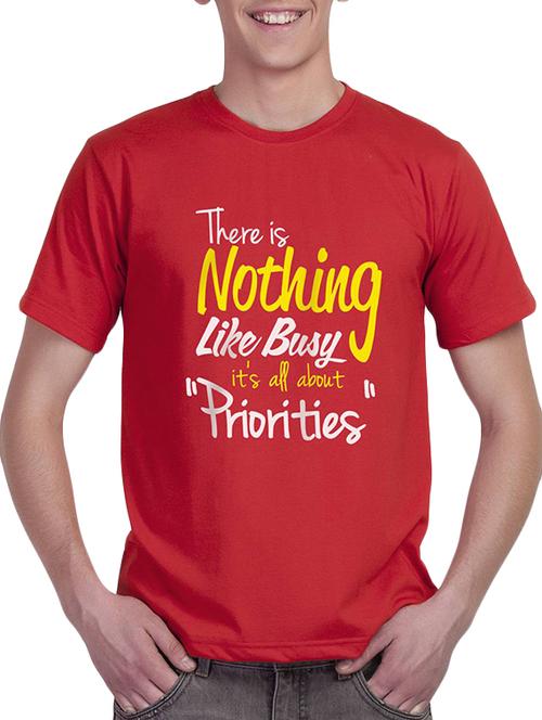 red cotton t-shirt - 10659643 - Very Small Image - 1
