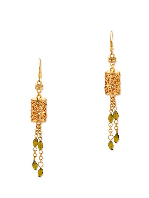 gold brass earring - 10665581 - Very Small Image - 1