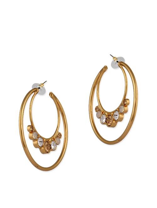gold brass earring - 10665592 - Very Small Image - 1