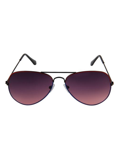 camerii metfinish red aviator sunglasses (sa48) - 10668335 - Very Small Image - 1