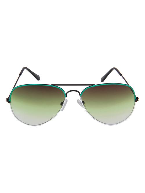 camerii metfinish green aviator sunglasses (sa42) - 10668358 - Very Small Image - 1