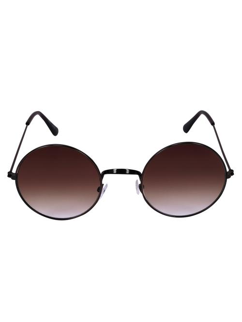 camerii metfinish black round sunglasses (sag86) - 10668440 - Very Small Image - 1