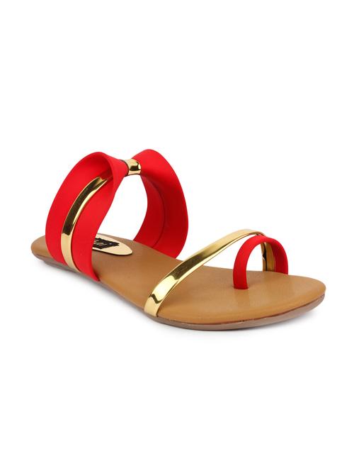 red synthetic slip on sandals - 10670468 - Very Small Image - 1
