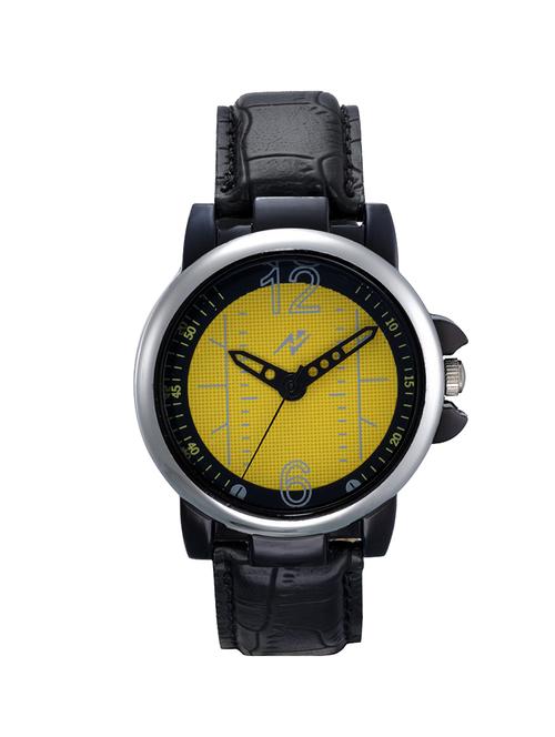 yepme broto men's watch - yellow/black - 10671868 - Very Small Image - 1