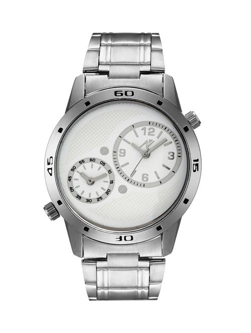 yepme prizo men's watch - white/silver - 10672156 - Very Small Image - 1