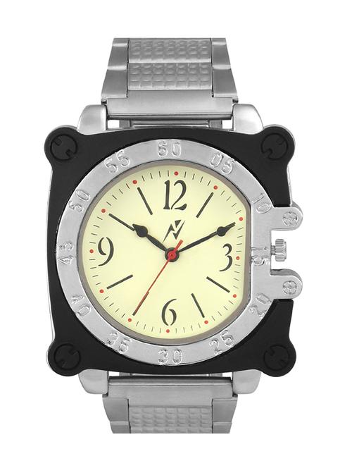 yepme men's chain watch - ivory/silver - 10672225 - Very Small Image - 1
