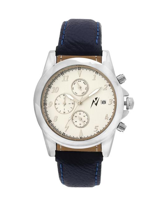 yepme men's chronograph watch - silver/blue - 10672335 - Very Small Image - 1