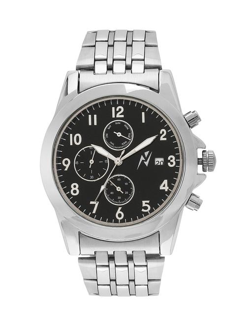 yepme men's chronograph watch - black/silver - 10672374 - Very Small Image - 1
