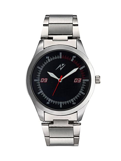 Yepme Men's Chain Watch - Black/Silver - 10672416 - Very Small Image - 1