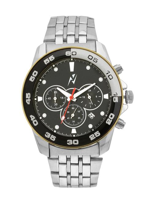 yepme men's chronograph watch - black/silver - 10672601 - Very Small Image - 1