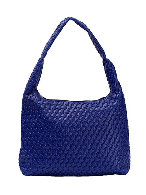 blue leatherette handbag - 10672875 - Very Small Image - 1