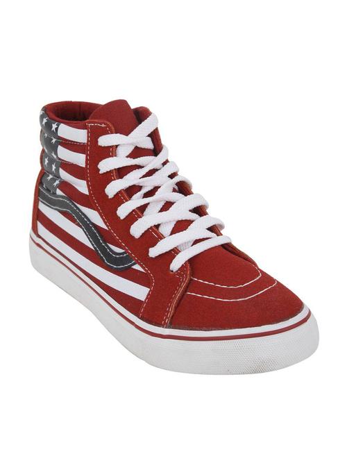 red canvas sneakers - 10680297 - Very Small Image - 1