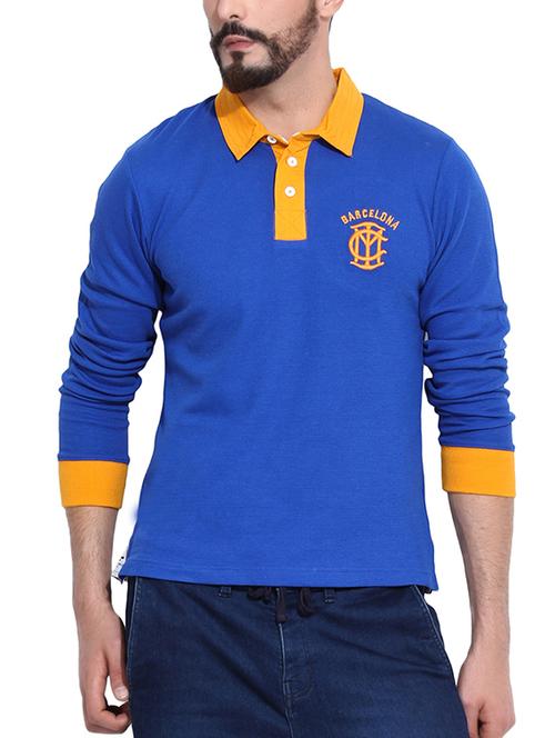 royal blue cotton tshirt - 10680961 - Very Small Image - 1