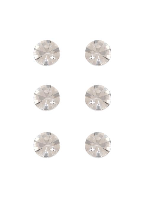 crystal studded studs (3 pairs) - 1068289 - Very Small Image - 1