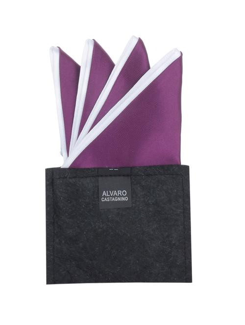 purple polyester pocket square - 10682893 - Very Small Image - 1