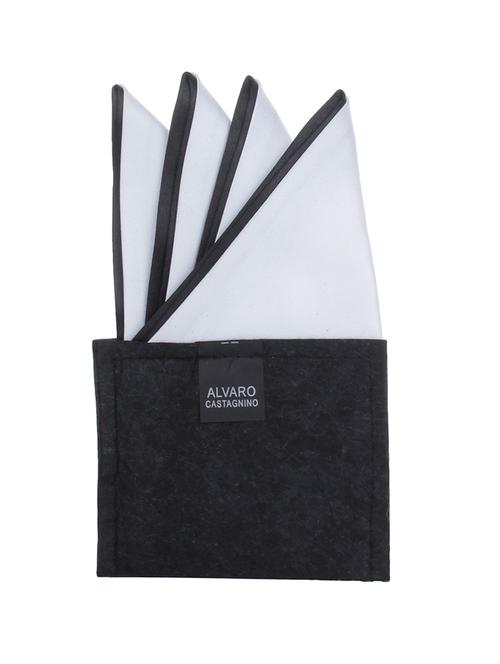 white polyester pocket square - 10682900 - Very Small Image - 1