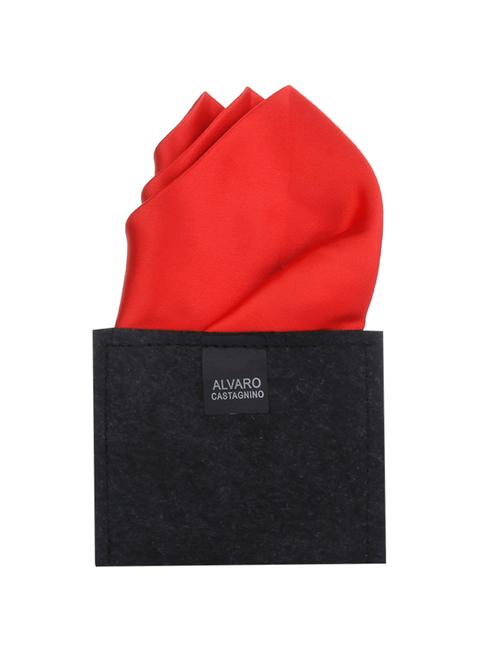 red polyester pocket square - 10682929 - Very Small Image - 1