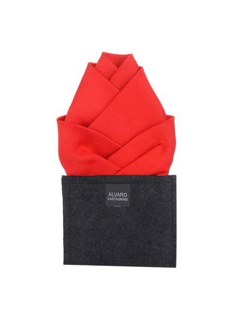 red polyester pocket square - 10682960 - Very Small Image - 1