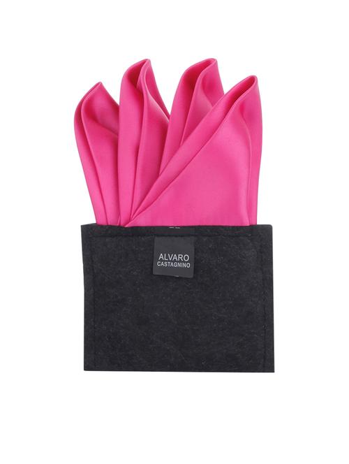 pink polyester pocket square - 10682966 - Very Small Image - 1