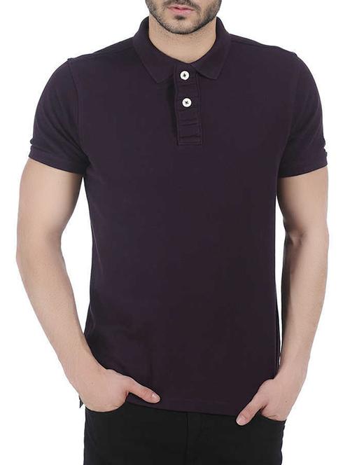 purple cotton t-shirt - 10689606 - Very Small Image - 1