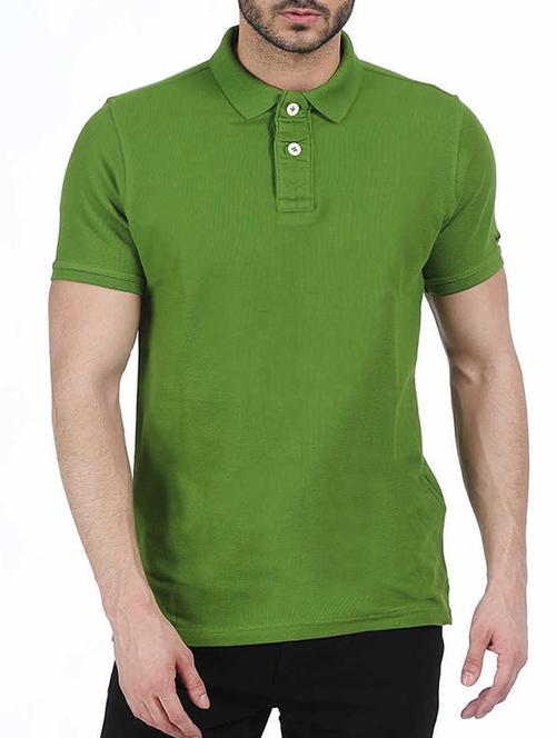 green cotton t-shirt - 10689609 - Very Small Image - 1