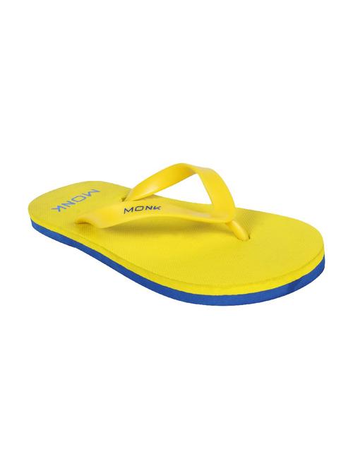 yellow leatherette slippers, flip flops & sliders - 10694801 - Very Small Image - 1