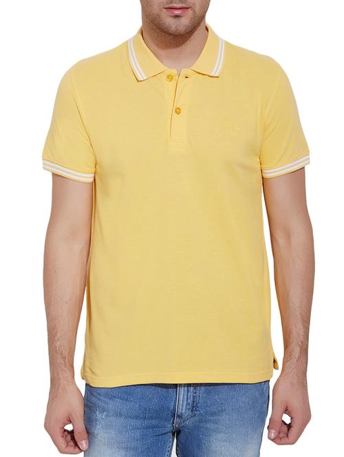 yellow cotton blend tshirt - 10695916 - Very Small Image - 1