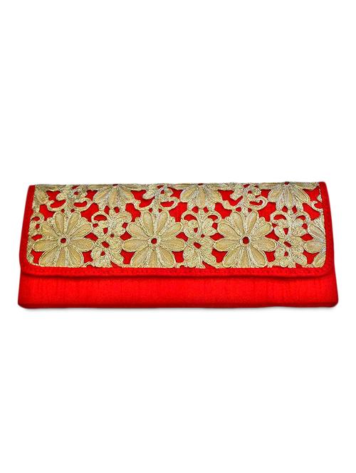 red box clutch with cutwork lace flap - 1069751 - Very Small Image - 1