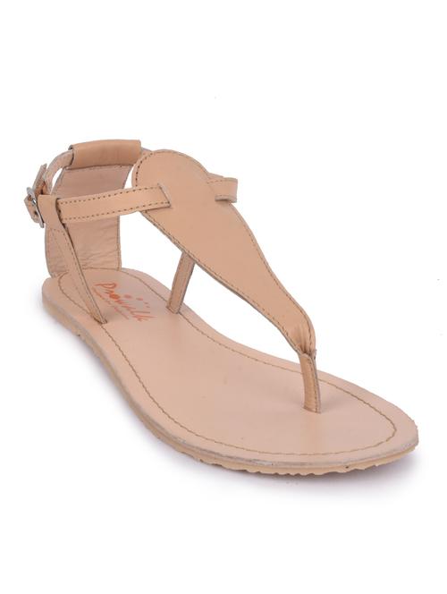 beige leather sandals - 10698061 - Very Small Image - 1