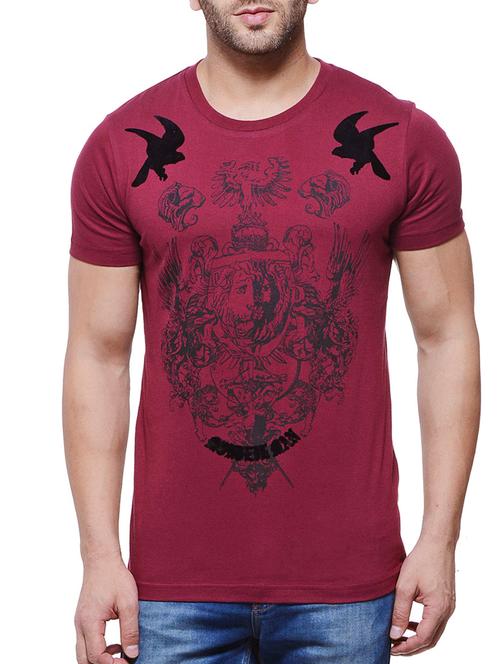 red cotton t-shirt - 10698121 - Very Small Image - 1