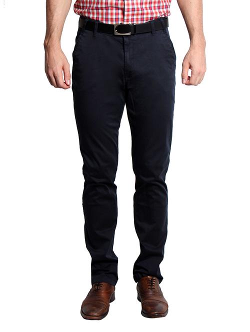 Solemio Cotton Lycra Chinos For Men's - 10698508 - Very Small Image - 1