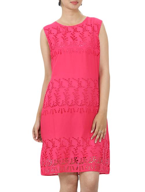 pink poly cotton dress - 10698892 - Very Small Image - 1