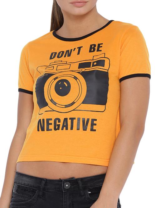 yellow cotton top - 10700400 - Very Small Image - 1