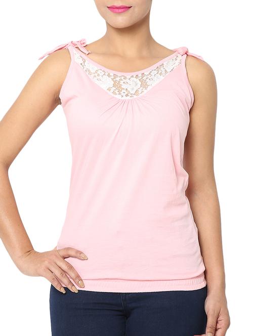 pink cotton top - 10700615 - Very Small Image - 1