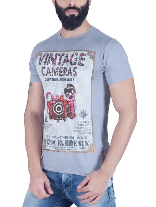 grey cotton tshirt - 10702918 - Very Small Image - 1