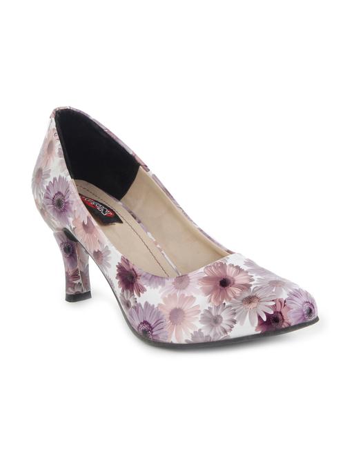 purple leatherette slip on pumps - 10704744 - Very Small Image - 1