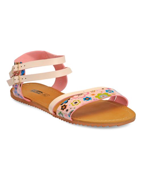 pink leatherette closed back sandals - 10706198 - Very Small Image - 1